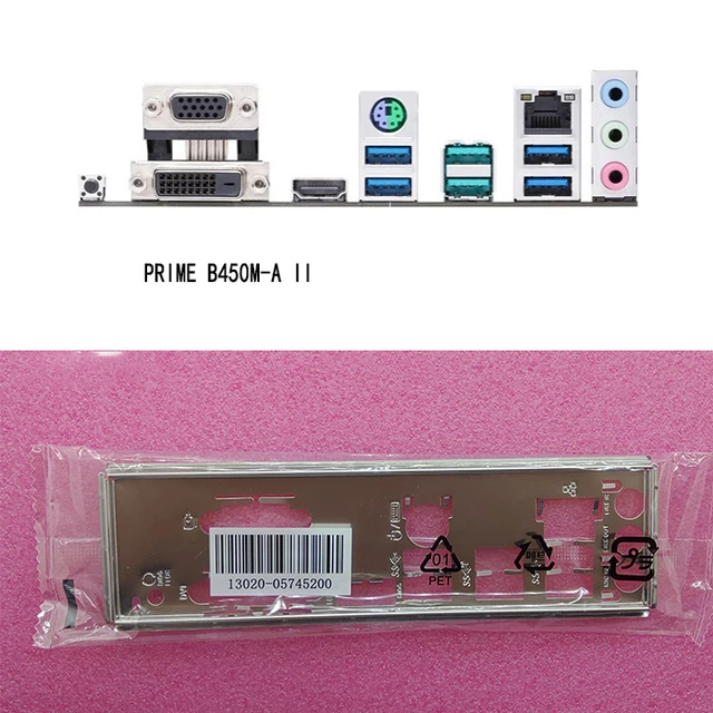 I/O SHIELD BACKPLATE For ASUS PRIME B450M-A II Motherboard IO £10.52 ...