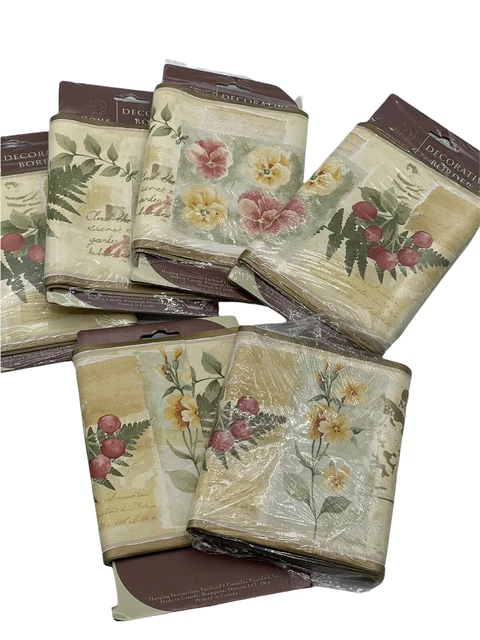 Home Trends Decorativo Pared Borde NUEVO Lote de 6 Papel Pared