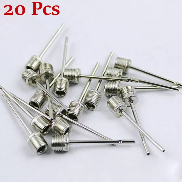 20Pack Inflating Football Basketball Soccer Ball Air Pump Needle Pin Nozzle