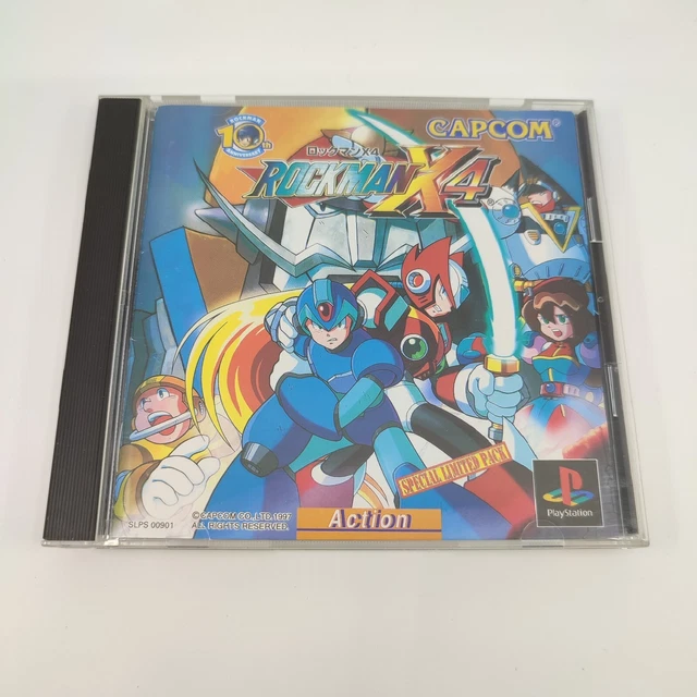 Rockman X4 Boxed Playstation 1 PS1 Japan Japanese Game