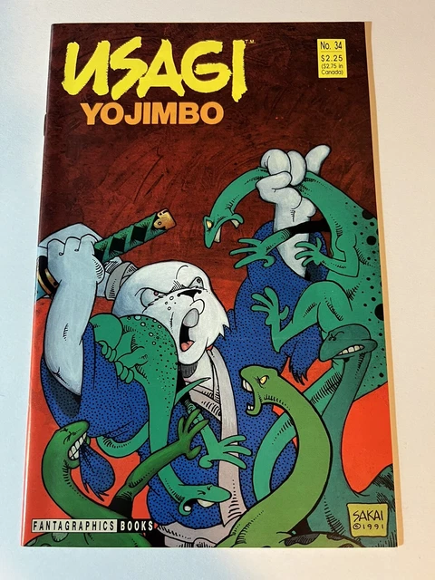 USAGI YOJIMBO #34 (1989) Fantagraphics Stan Sakai Comic TMNT VF/NM