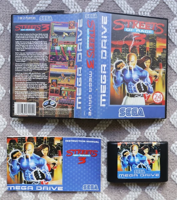Streets of Rage 3 original complete with box and manual - Sega Megadrive PAL CIB