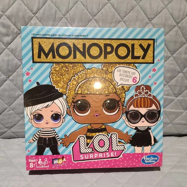 New Board Game-Monopoly LOL Surprise! Hunt for Rare Dolls,Spanish Version