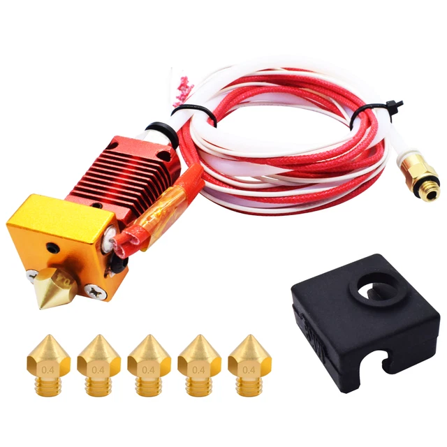 Lot 10 Buses Laiton 0.4 Mm – Compatibles Alfawise U20/U30/Pro, Prusa I3, Buse Extrudeuse Imprimante 3D 1.75 Mm