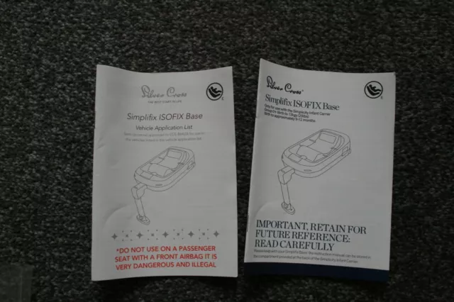 SILVER CROSS SIMPLIFIX Isofix Base to fit Silver Cross Simplicity