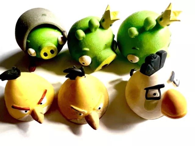 Lote Figuras de Acción Angry Birds 2016 Blandas Perfecto Estado
