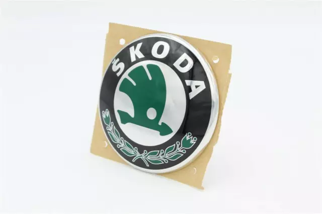 Original Skoda Logo Emblem Schriftzug für Heckklappe 1U0853621C MEL :  : Auto & Motorrad