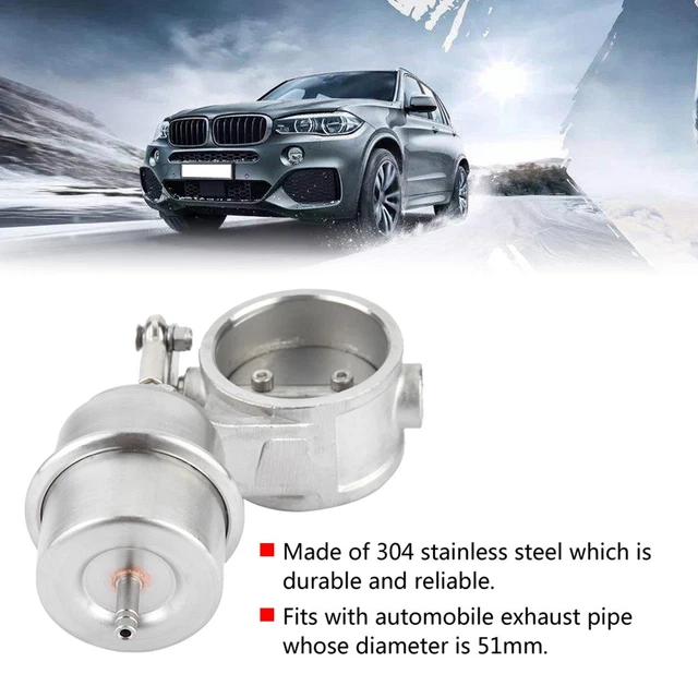 Hot Car Exhaust Control Valve Boost Vacuum Activated Exhaust Cutout/Dump 2in