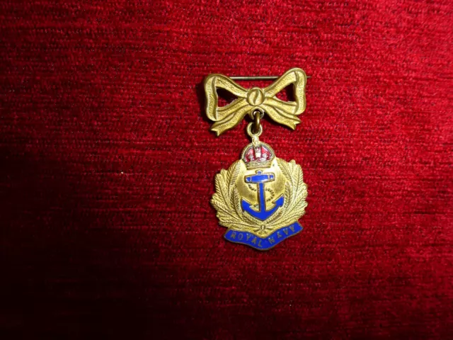 Original Ww2 Royal Navy Sweetheart Brooch Badge