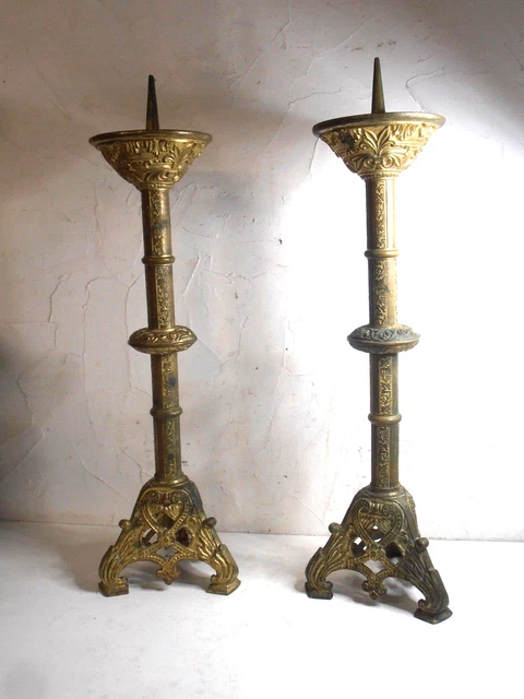 Cuisinière Poupée XIXème En Tôle Et Laiton Doré + Batterie De Cuisine - Jouet Ancien