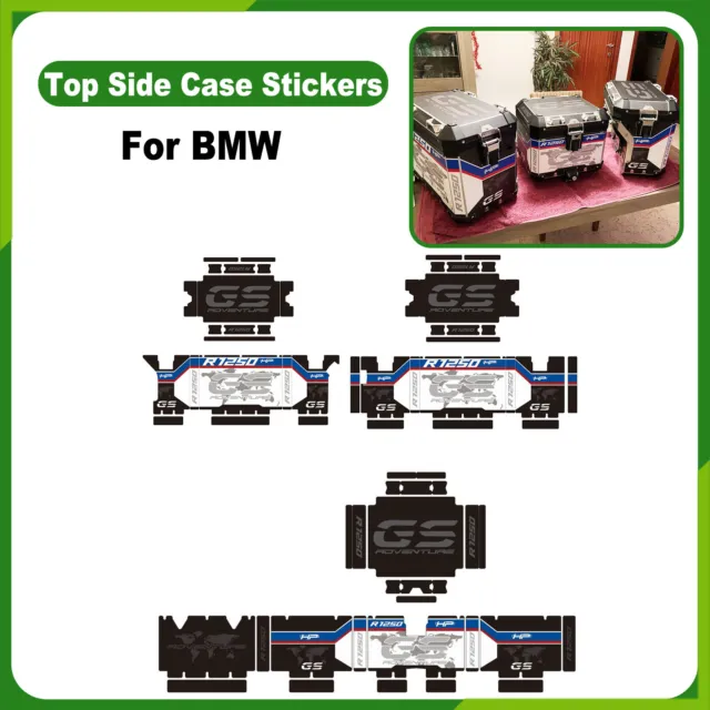 Top Side Aluminum Pannier Box Sticker For BMW R1250GS/ADV Luggage Box Decal