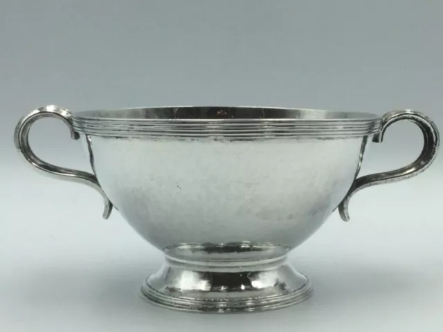 Stunning Arts & Crafts Sterling Silver Bowl, Omar Ramsden C1931 2