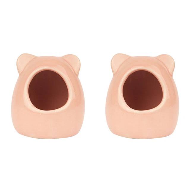 2 Pcs Nest Aus Keramik Hamsterkäfig Chinchilla Meerschweinchen