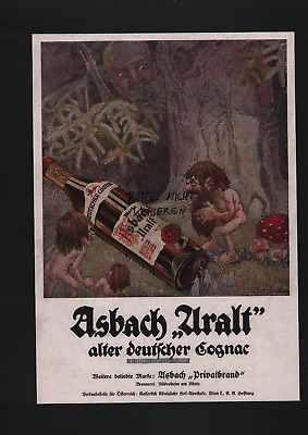 Werbung 1916 Asbach RÜDESHEIM Hugo Asbach Weinbrand Asbach Uralt deutscher Cognac 
