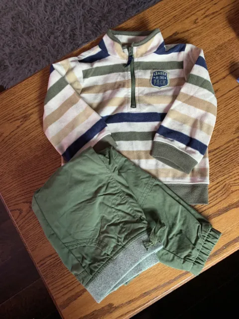 Carters/ Cat & Jack Toddler Boy 2 Pc Outfit Size 18 Months