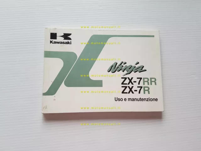 Kawasaki Ninja ZX-7 RR - ZX-7 R 1996 manuale uso manutenzione originale italiano