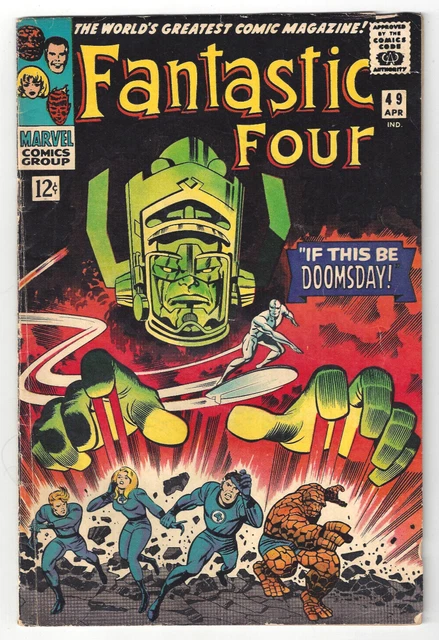 FANTASTIC FOUR Vol. 1 #49 April 1966 1st Full App of Galactus, 2nd Silver Surfer