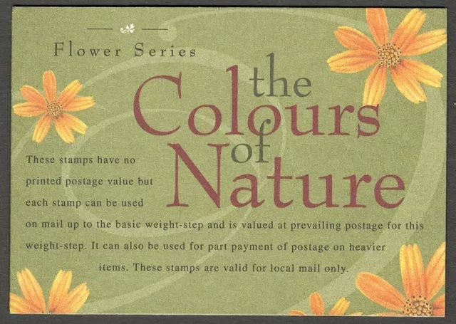 AOP Singapore 1998 Flower Series stamp booklet