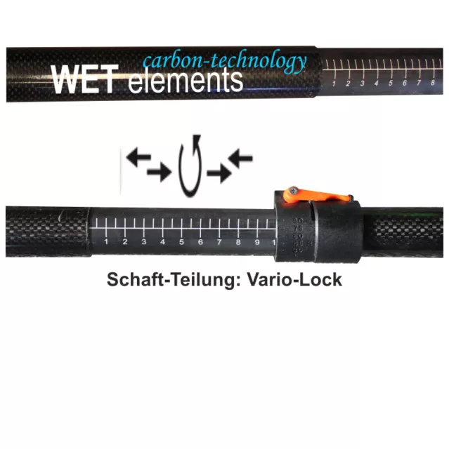 WET-Elements Doppelpaddel Tourenpaddel Crystal Sea Carbon Full Carbon 2