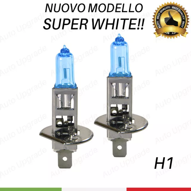 Coppia Lampade Lampadina H1 Effetto Xenon Luce Bianca Super White Fendinebbia