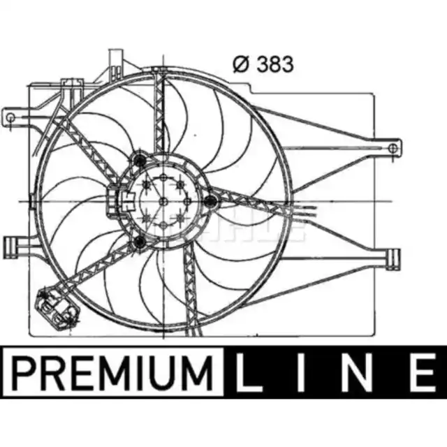 Lüfter Motorkühlung MAHLE CFF 201 000P für Fiat Palio Weekend Siena