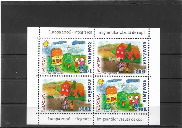 Rumania 2006, Hoja Bloque Europa.   Mnh.