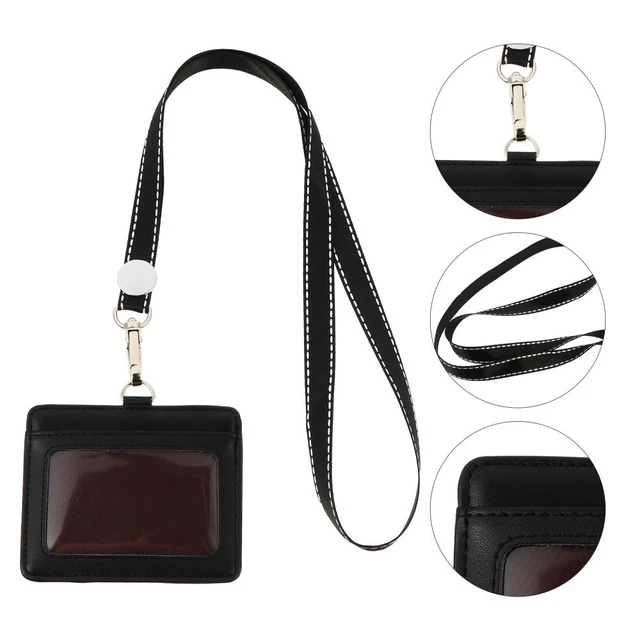 Porte-badge D'identification Avec Cordon Pour Cartes De Crédit Et