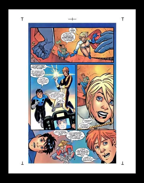Ed McGuinness JLA: Classified #2 Rare Production Art Pg 8
