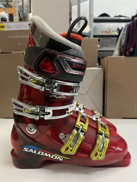 Salomon Falcon 110 Red Mens Ski Boots Size 25.5 UK 6.5 - SK14