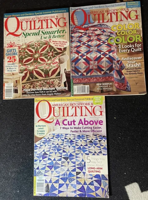 American Patchwork & Quilting Magazine Serie 2013 3 Stück Englisch