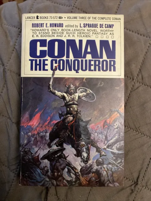 Fantasy Vintage Pb, Conan The Conqueror by Howard, Lancer Book 73572, 1967, NVG+