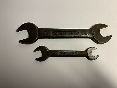 Vintage antique - 2 Fulton open ended box wrenches