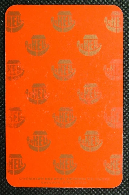 1 x Playing card single swap Kingsdown Brewery Swindon 7 Hearts Y495