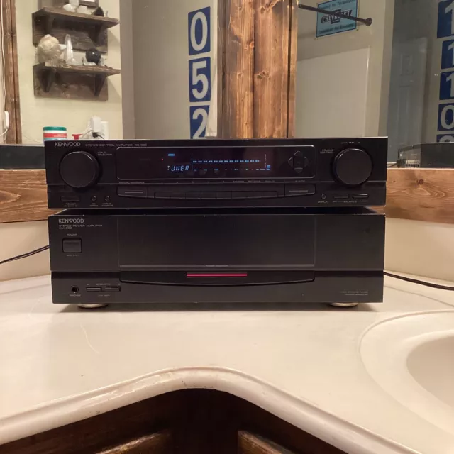 Kenwood KM 993 Power Amplifier + KC 993 Preamp w Equalizer Spectrum Analyzer