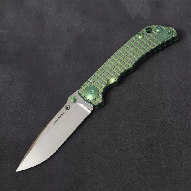 Spartan Blades Harsey Folder SHF - Monkey Edge Frag Pattern Green / MagnaCut