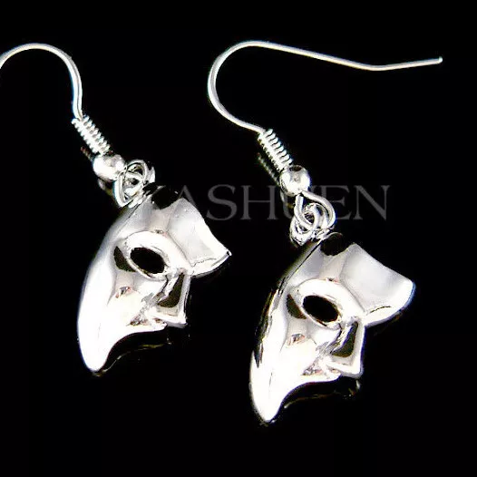 Phantom of the Opera Masquerade Mask Broadway Music Musical Dangle Earrings Xmas