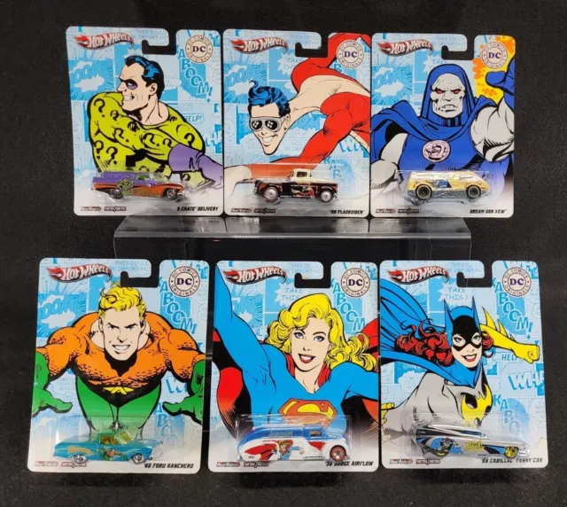 Hot Wheels Nostalgia DC Comics Originals Complete Set of 6