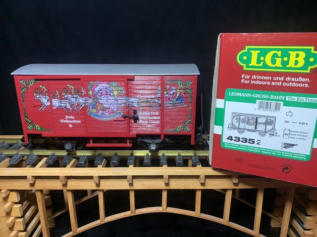 LGB 4335S Christmas Boxcar W/Sound * G scale * Original Box * Plays 2 Songs