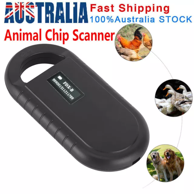 Pet Microchip Scanner Portable Handheld Animal Chip Reader Pet Microchip Reader