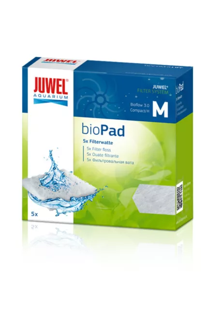 GENUINE JUWEL POLY PADS COMPACT 5PK filter floss bioPad bioflow 3.0 white medium