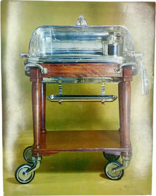 The "21" Club New York Vintage Restaurant Roast Beef Cart Advertisement Card NYC