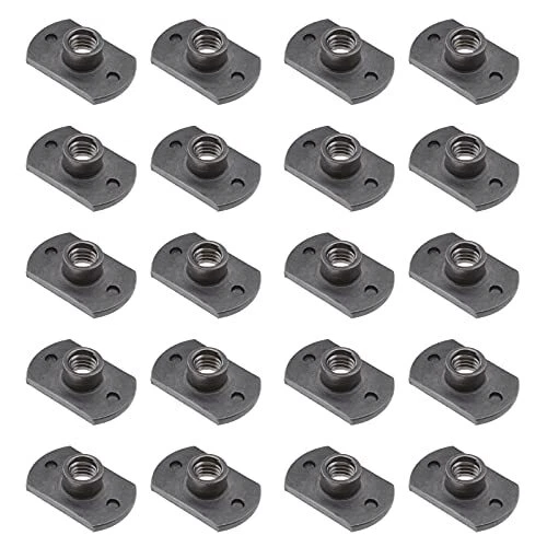 20pcs Weld Nuts M6 Tab Base UNC Carbon Steel Machine Screw T-Shaped 2 Project...