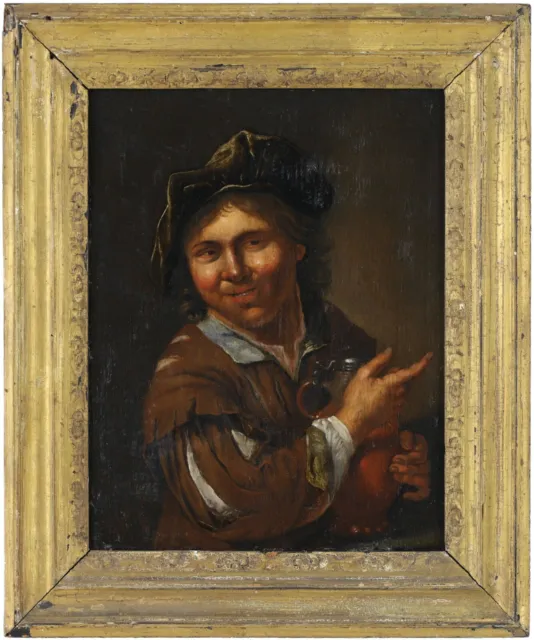 Portrait of a Young Man Old Master Oil Painting 18th Century Dutch School