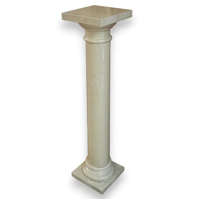 Colonna in Marmo Botticino Italian Interior Design H 100cm
