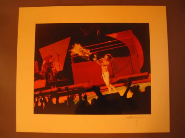 MICK JAGGER Classic Original 1981 Ltd Ed Concert Photo Signed & # By Photographe