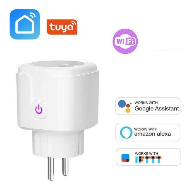 Smart WiFi Socket EU Plug 16A Power Monitor Tuya Outlet Alexa Google Home Ifttt
