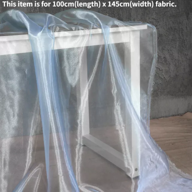 Organza Tissu Maille Tulle Brillant Réfléchissant pour DIY Craft Robe Décor