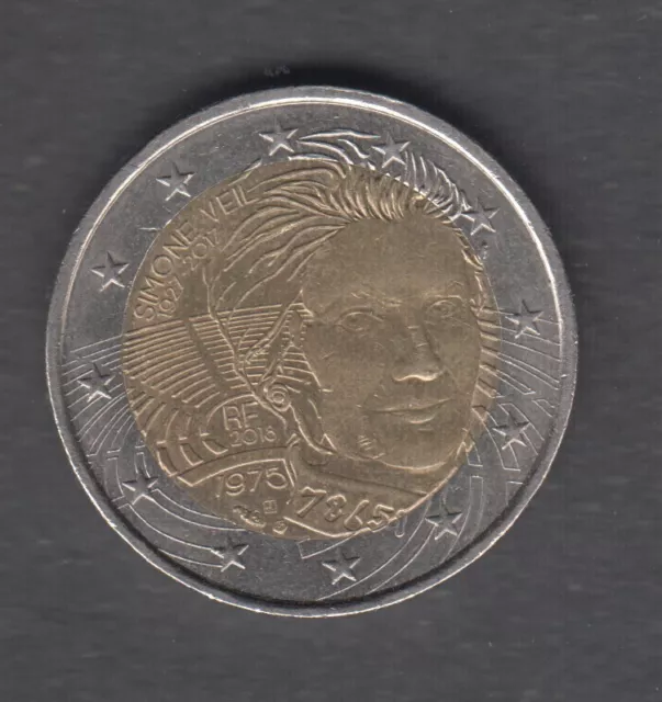 France - Pièce commémorative de 2 euros - Simone Veil - 2018