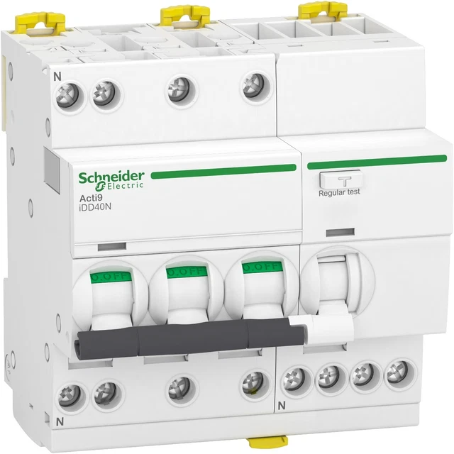 Acti9 iDD40N - disjoncteur différentiel - 3P+N C 20A 6000A/10kA 30mA type A S...