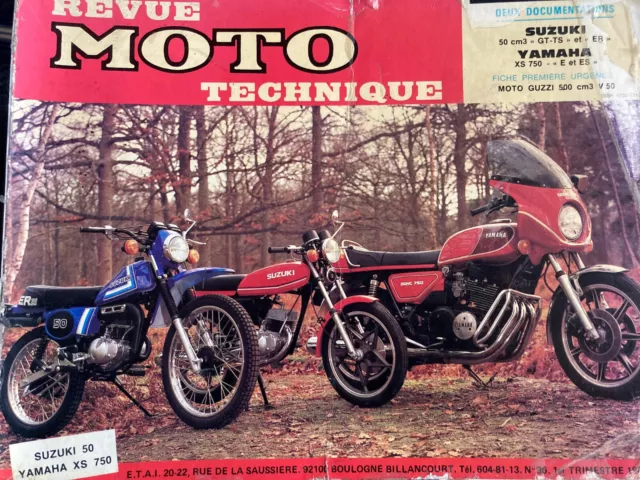 Revue technique n° 36  Suzuki 50cc - 50 GT - 50 TS - 50 ER Yamaha XS 750 E et ES